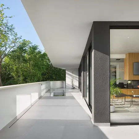 Villa Modern 55 With Pool And Jacuzzi In Tinjan *